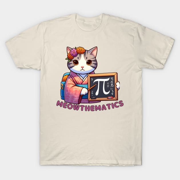 Pi day cat T-Shirt by Japanese Fever